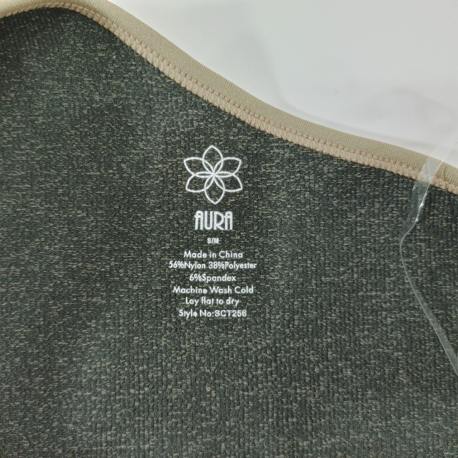 Aura One Shoulder Bodysuit Color Block Sleeveless Snaps Size S/M