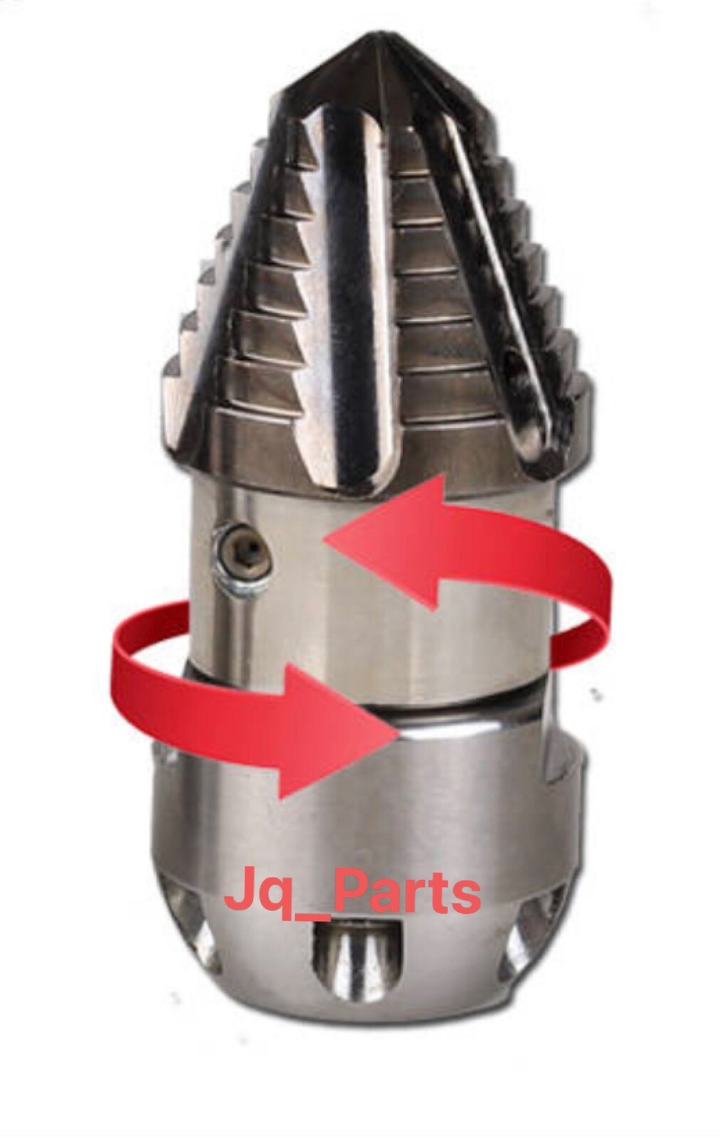 1/2" Sewer Jetter Rotating Nozzle 12GPM @ 3000PSI Assembled By JQ parts Mfg.