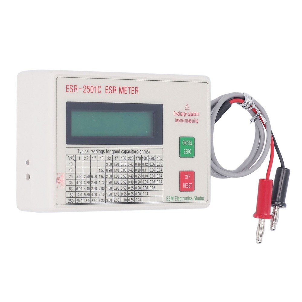 Handheld ESR Capacitor Tester High Smart Shutdown Function Capacitance Meter ONS