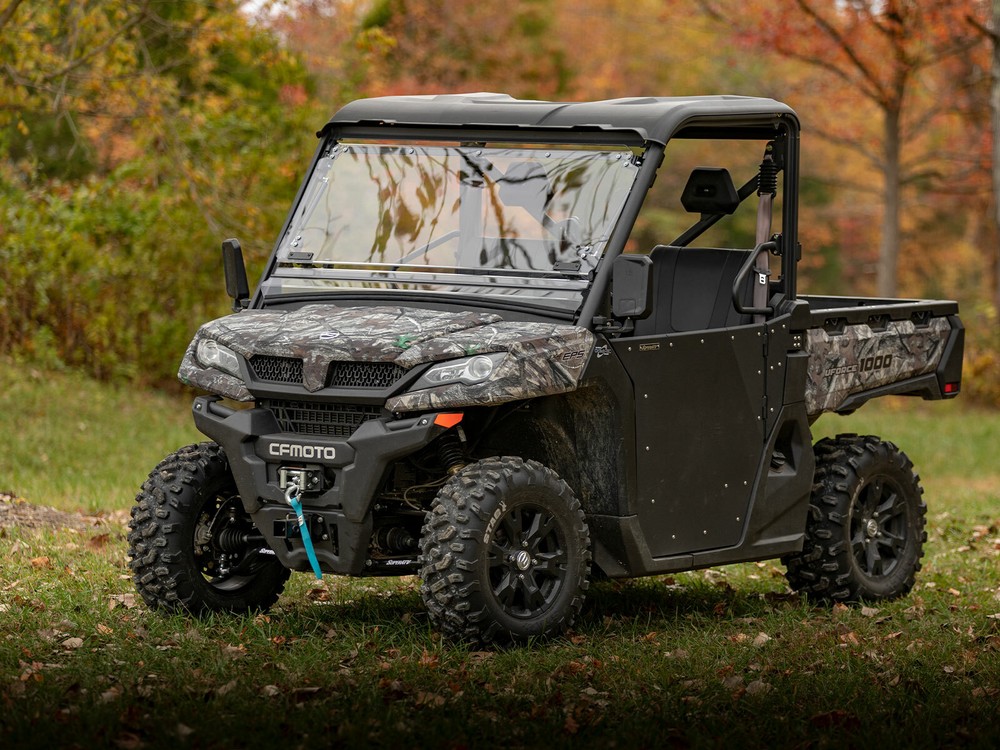 SuperATV Scratch Resistant Flip Windshield for CFMOTO UForce 1000 (2024+)