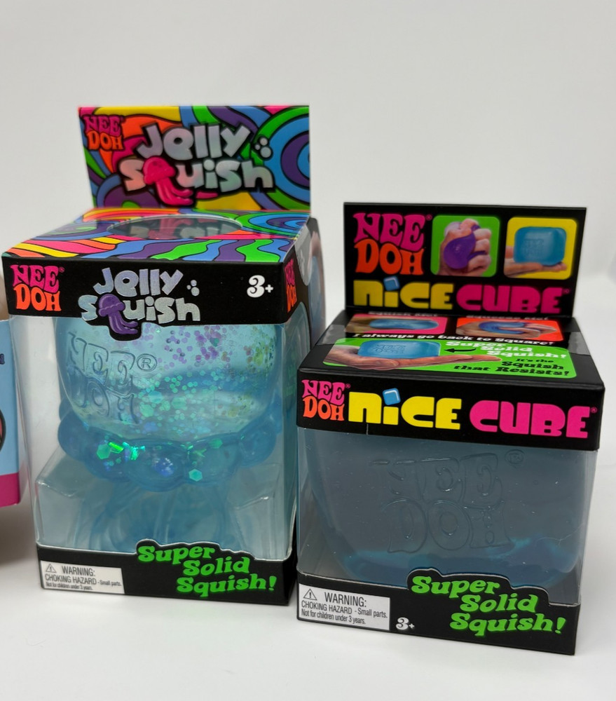 Blue Needoh And Dumpling Bundle - Jelly Squish, Nice Cream, Gumdrop, Nice Cube