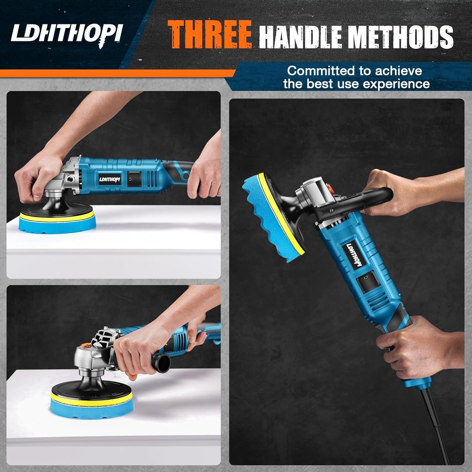 Pulidora de Brillar Autos Orbital Maquina para Pulir Carros Pofesional Set Kit