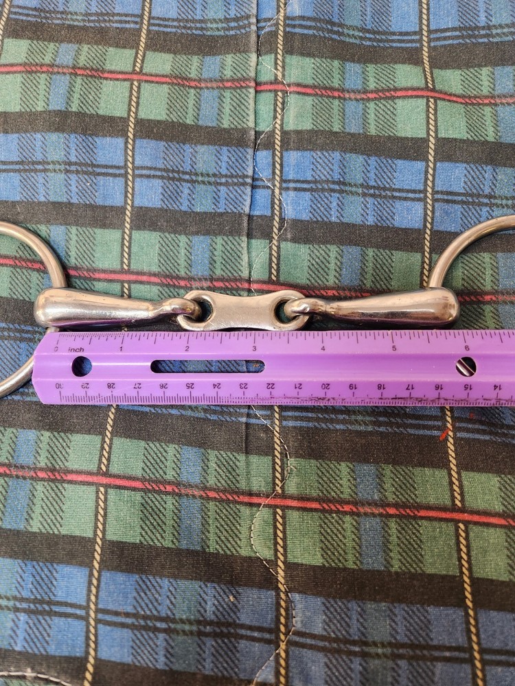 5 1/2 INCH FRENCH LINK O RING SNAFFLE
