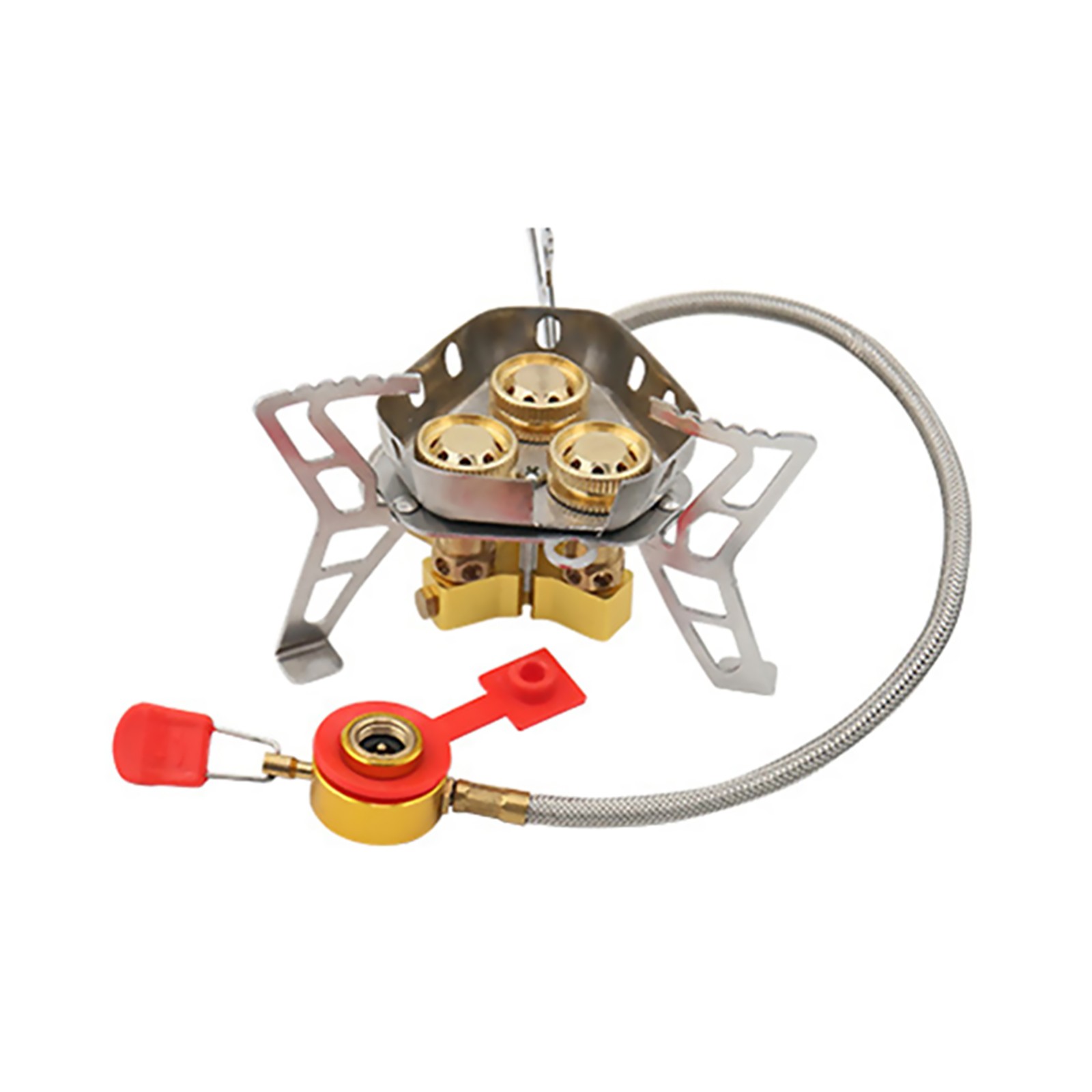 New 6800W Aluminum Alloy Outdoor Tourist Foldable Windproof Camping Gas Stove