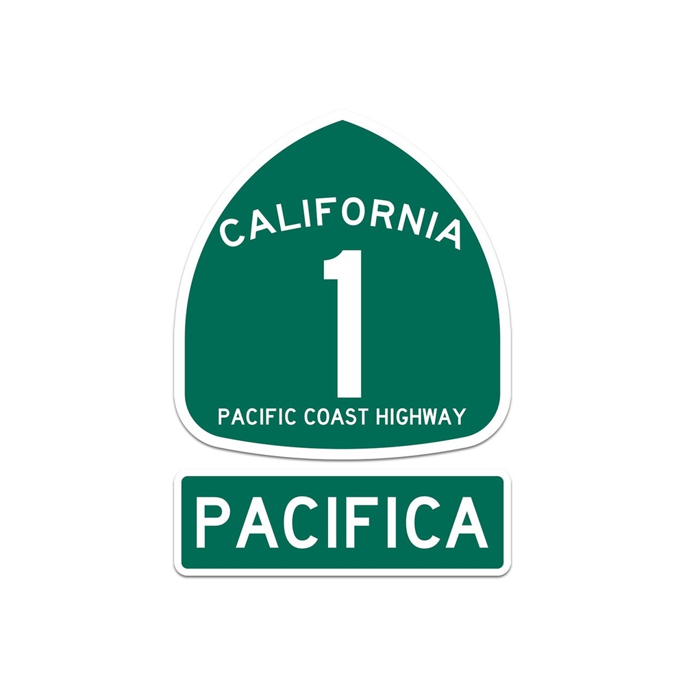 PCH 1 Pacifica Sign Sticker Decal