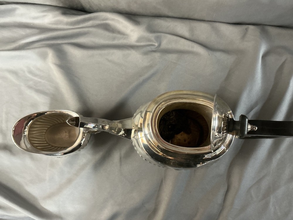 MCM Leonard Silver Plated Coffee Pot W Creamer