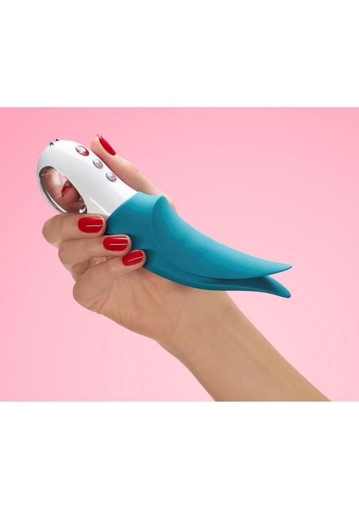 Volta Silicone Vibrator - Petrol Blue