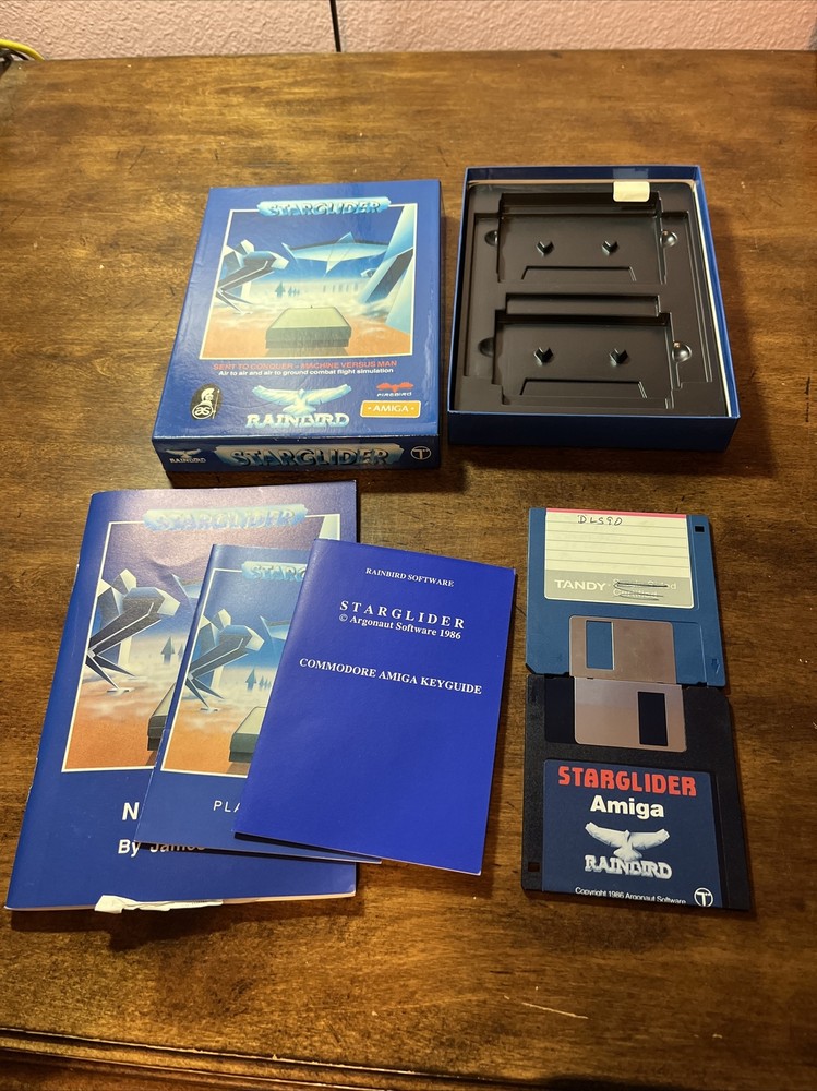 Starglider 1 Rainbird Game Commodore Amiga Computer Big Box