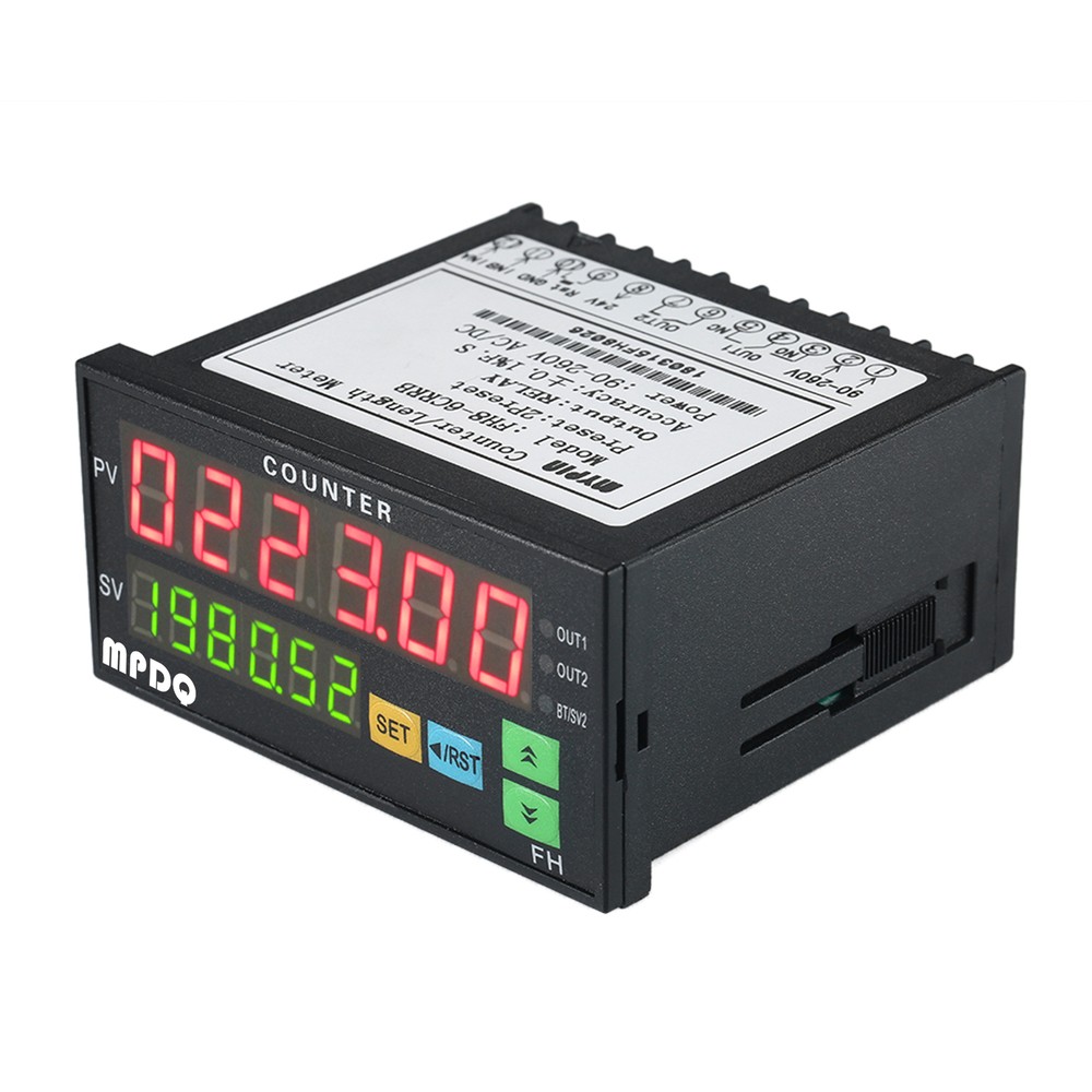 AC/ 90~265V Light-Emitting Diode Digital Counter Fr Length Batch Counting V4K8