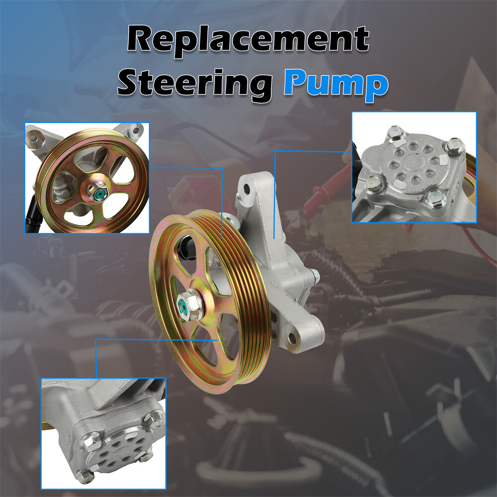 Power Steering Pump w/ Pulley For 2003-13 Honda Odyssey Acura MDX Pilot 21-5442