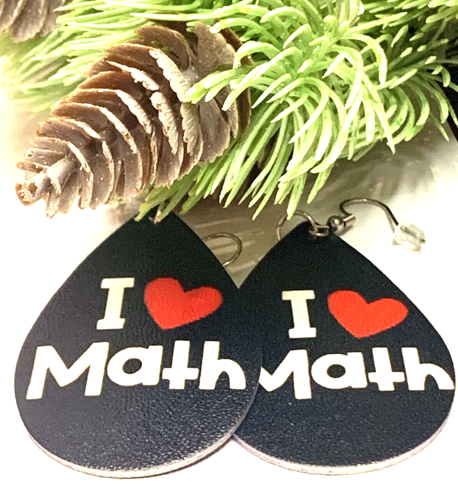 Math Earring, Teacher Earring, Back to School, Educator Earring, Gift Idea, Math