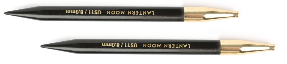 Lantern Moon 5" Ebony Interchangeable Knitting Needles 9 US (5.5mm)