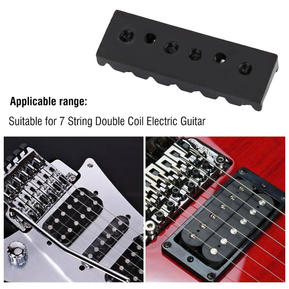 String Locking Nut With Mounting Screws For 7 Strings Electric Guitar Instr Cus