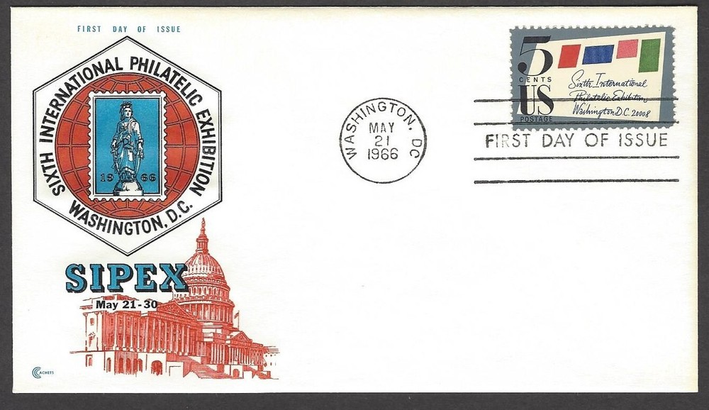 1310 Cover Craft Cachets FDC, SIPEX May 21, 1966