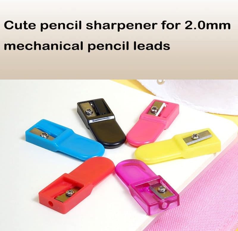 2.0 Lead Pointer Pencil Sharpener Mini 2mm Leads Sharpener, Multicolor