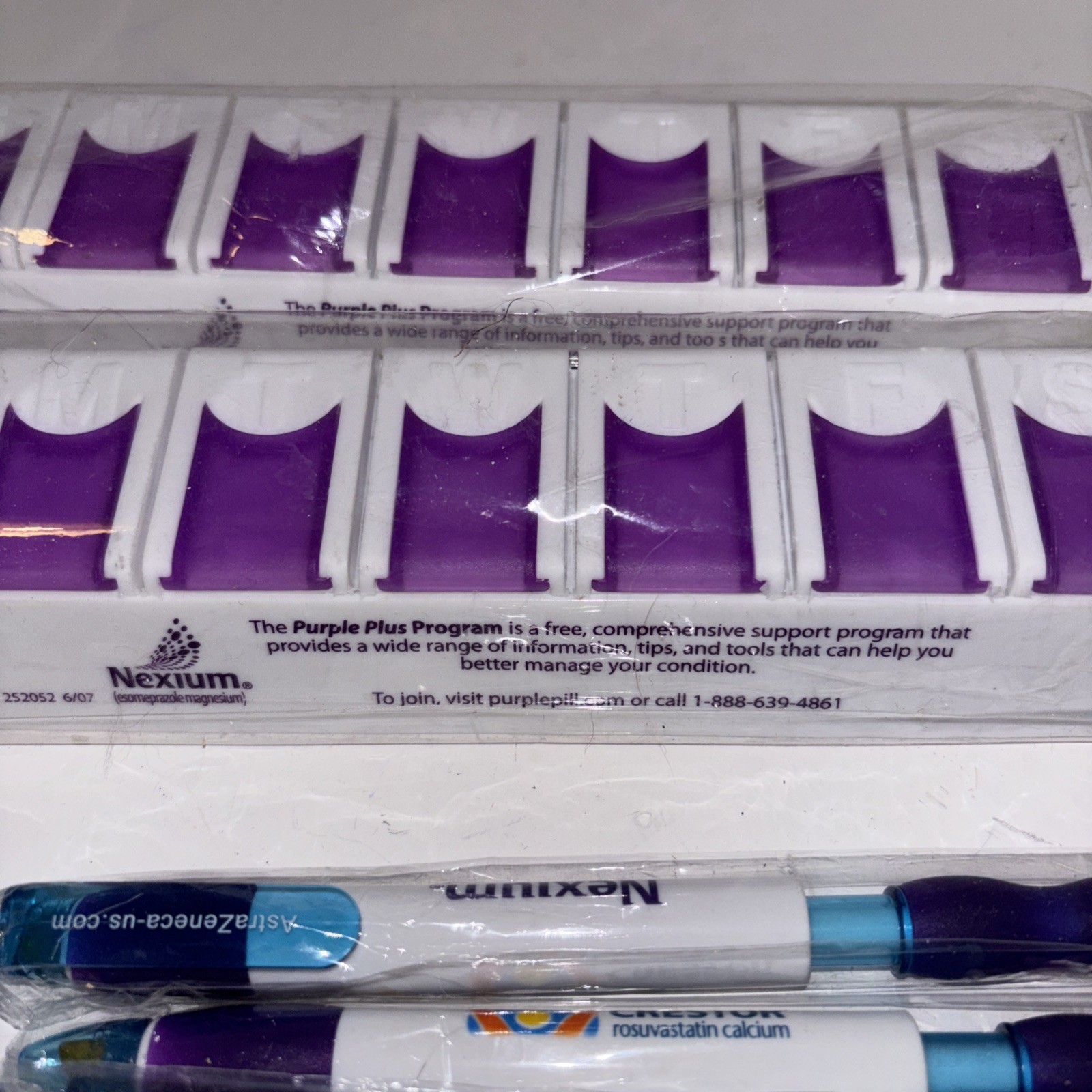 Pharmaceutical Drug Rep Promo Items Nexium Pens, Pencils, Pill Boxes Post It
