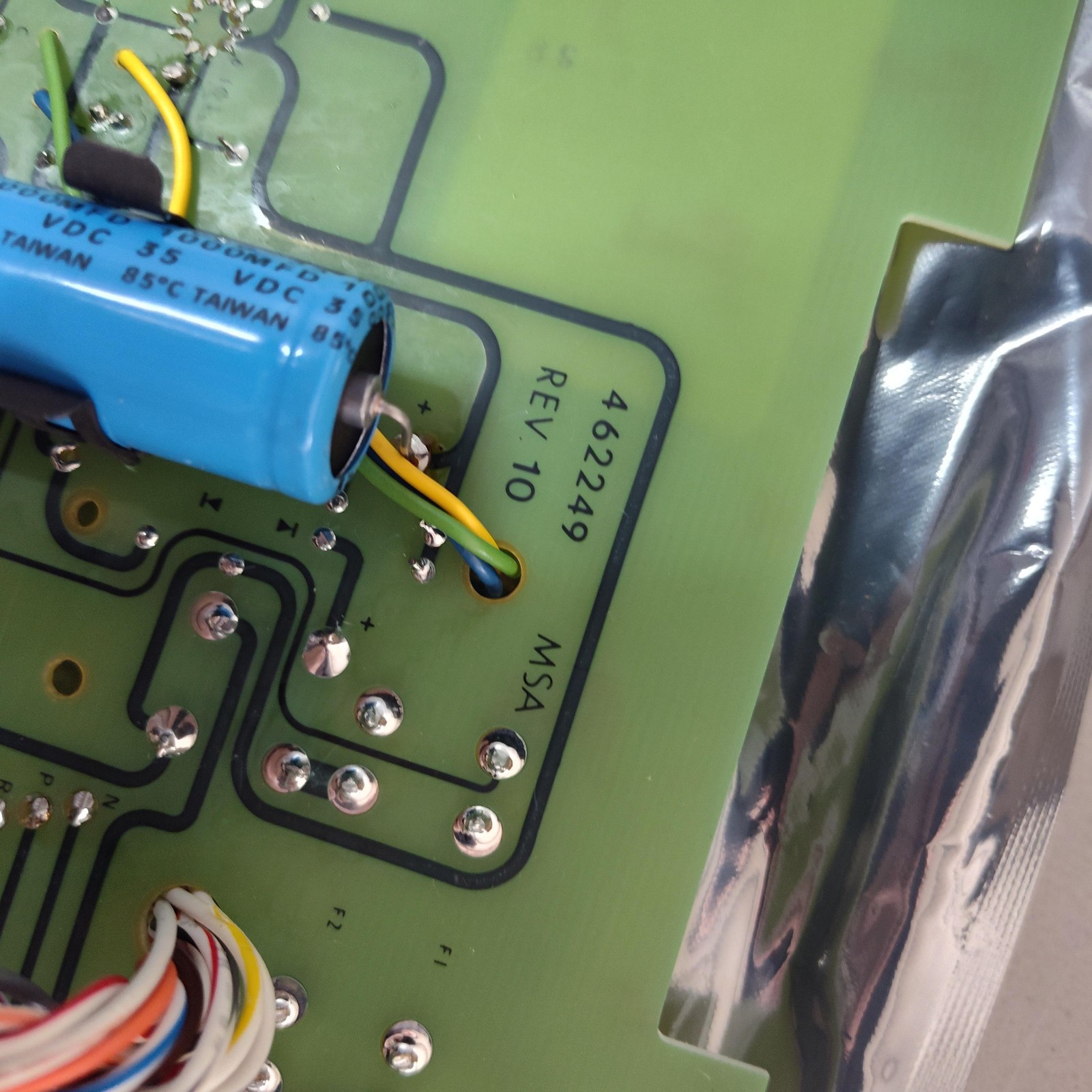 MSA Mine Safety Appliances 462249 Power Supply Circuit Board FR-4 PCB Assembly