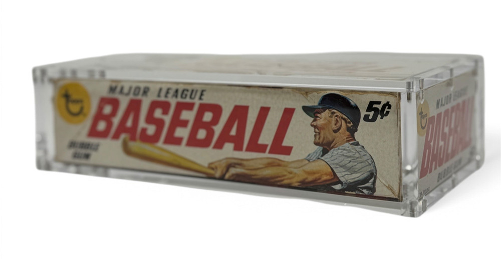 Stackable Premium Acrylic Display Case w/ Magnetic Lid for 60's Topps Wax Box
