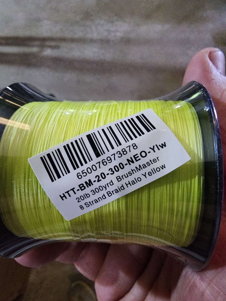 HTT BrushMaster Crappie Fishing Line 8 Strand Braid
