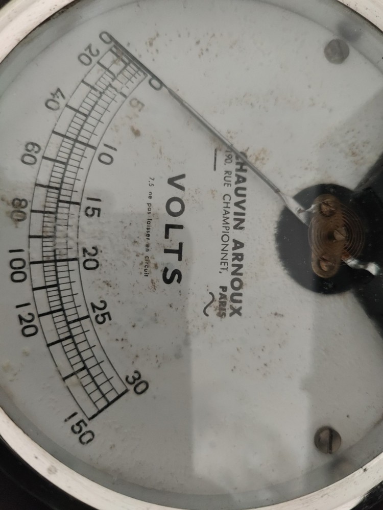 Old Voltmeter/Ammeter CHAUVIN & ARNOUX