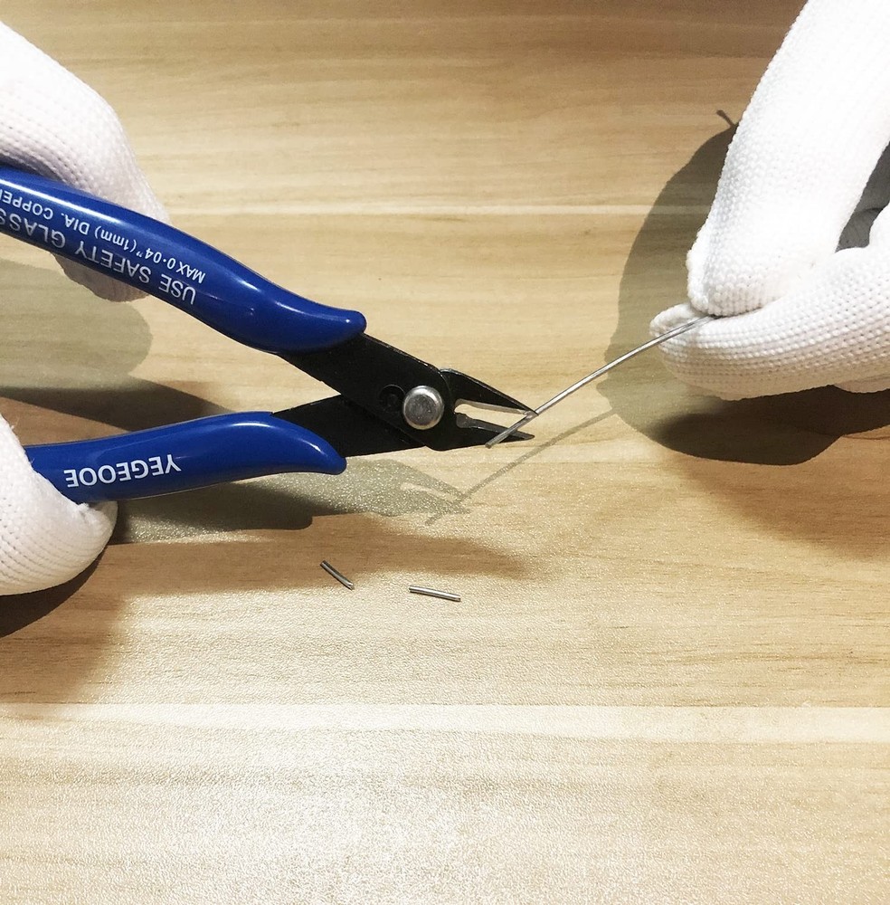 YEGEOOE Wire Cutters, 5Pack 170 Micro Precision Wire Flush cutters Mini Nippe...