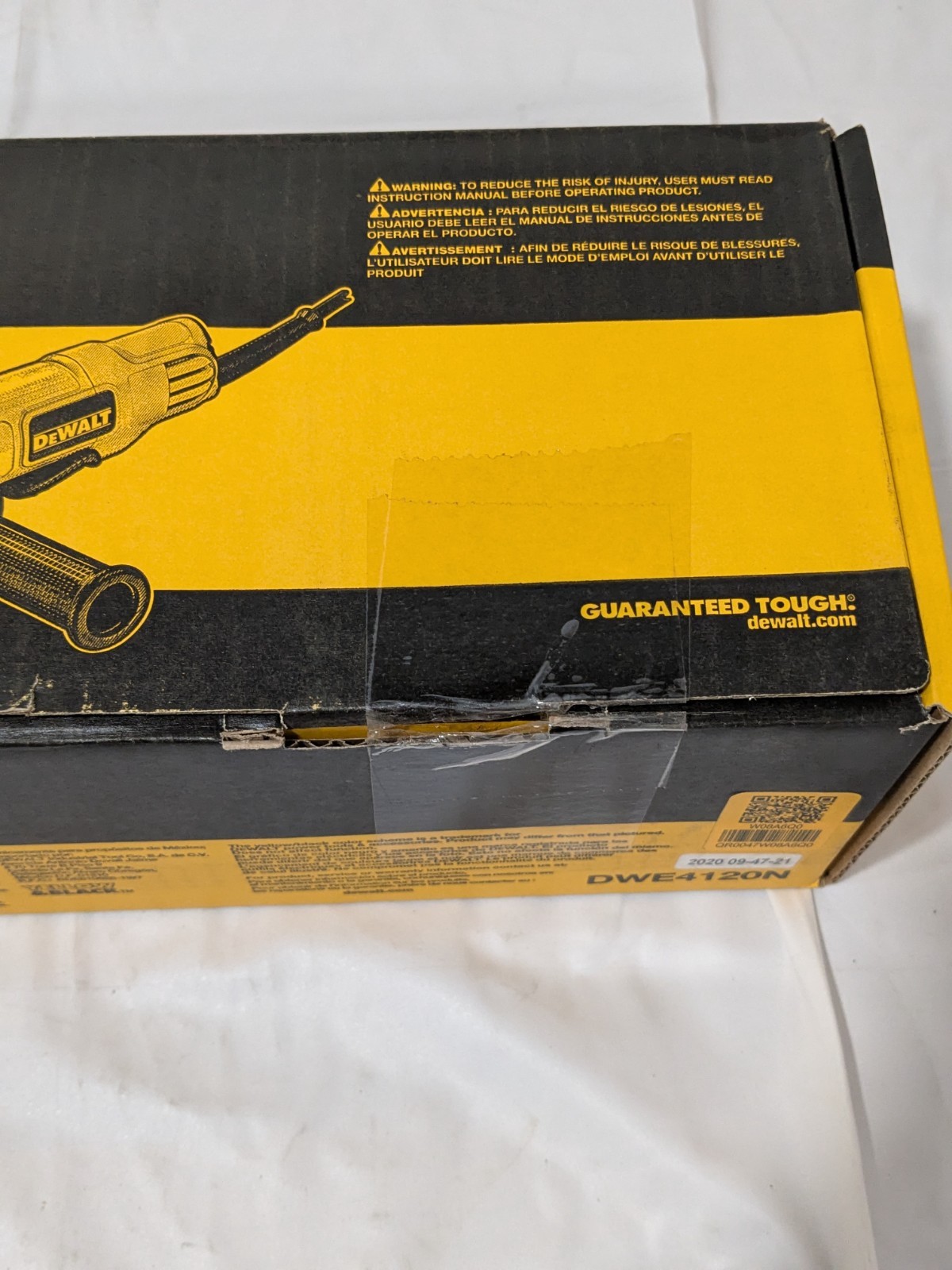 DeWALT 4-1/2" Wheel Dia, 12000 RPM, Corded Angle Grinder DWE4120N