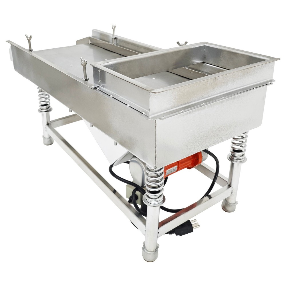 Stainless Straight Linear Screen Linear Vibrating Screen JG30-75 0.5mm Screen