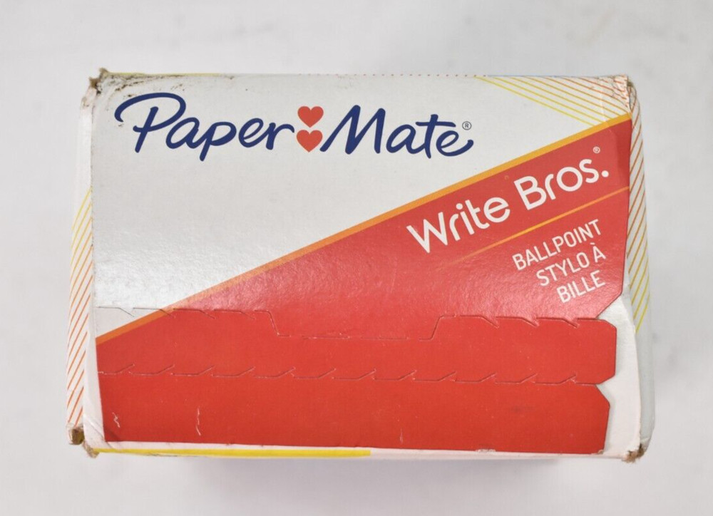 Paper Mate Write Bros 60 Pack Pens Ballpoint Medium 1mm Blue Ink Smooth Writing