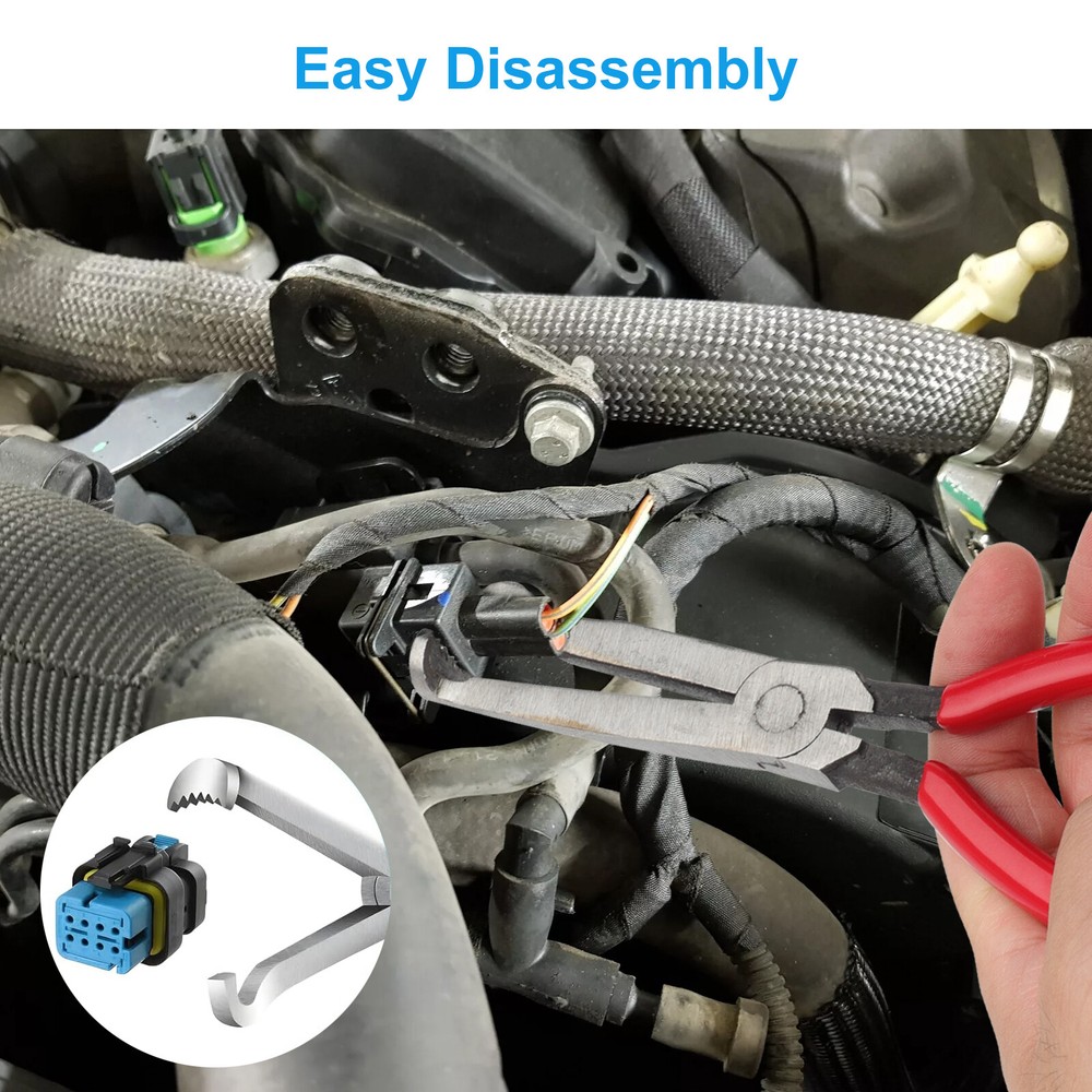 Electrical Disconnect Pliers Connector Separator Terminal Plug Removal Tool Kit
