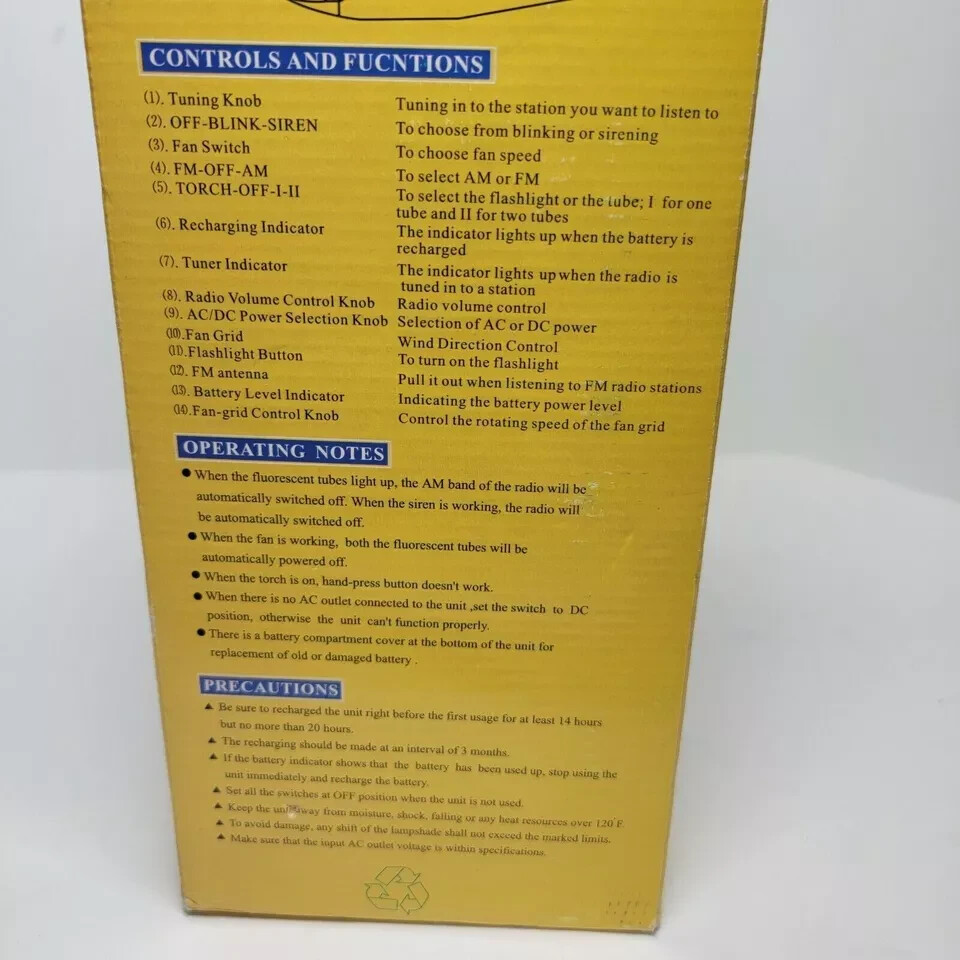 DF-8088 MULTI FUNCTIONAL EMERGENCY LANTERN=Flashlight with AM/FM