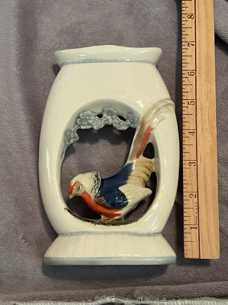Vintage Pheasant Double Sided Vase With Germany Stamp On Bottom