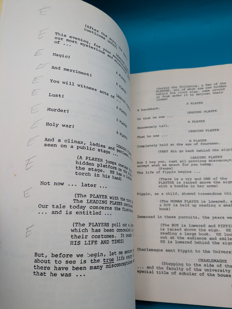 Vintage Pippin Broadway Script Vocal Book