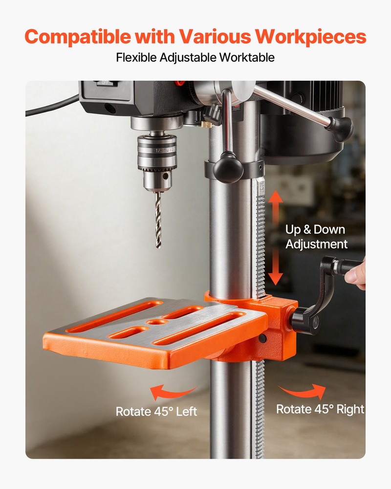 VEVOR 10-Inch Benchtop Drill Press Tabletop Drill Press 5 Amp Variable Speed