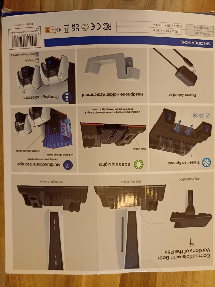 multifunctional cooling stand ps5