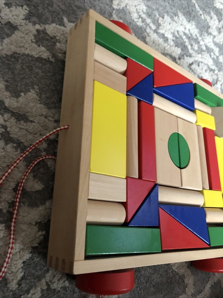 Melissa & Doug Unit Blocks on Wheels