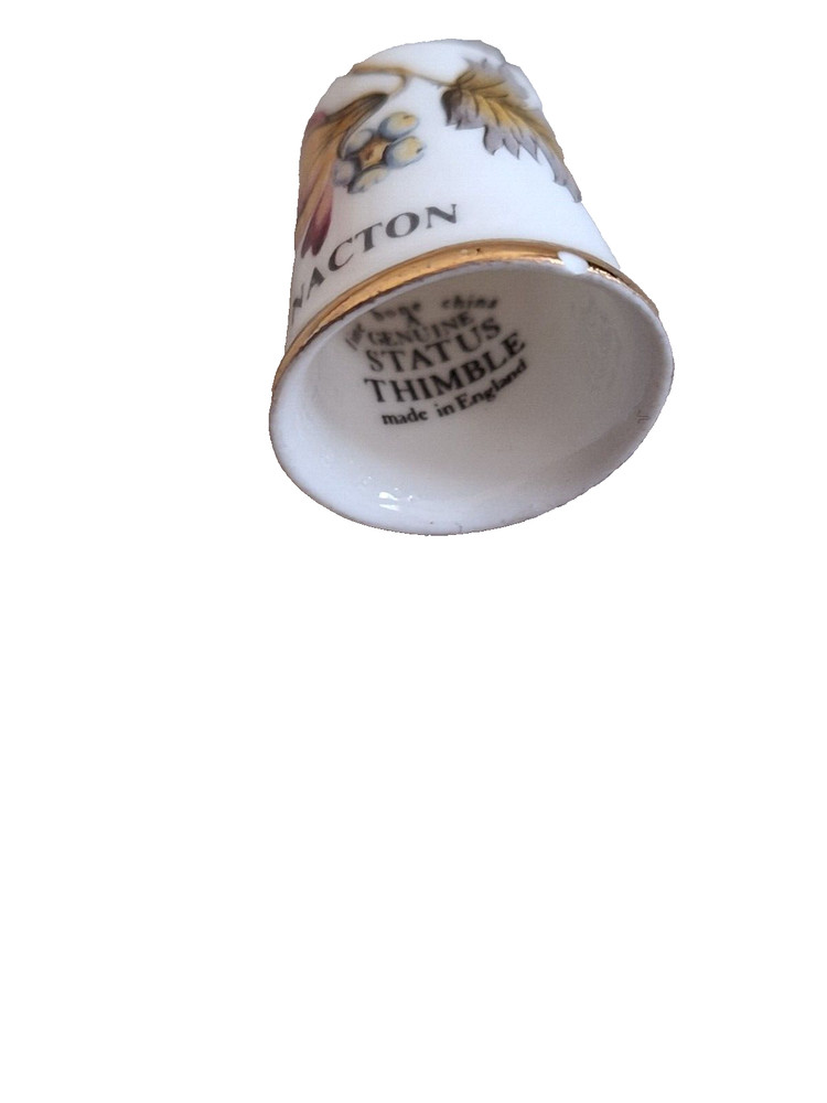 Nacton Suffolk Thimble, Bone China, 3cm, Vintage