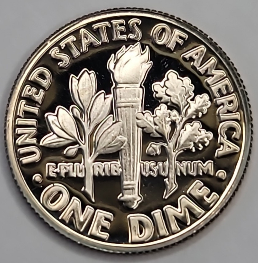 1985 S Gem Proof DCAM Roosevelt Dime - CN-Clad