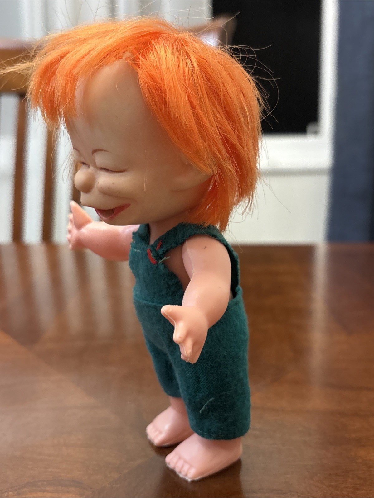 Vintage 1960s Brat Doll Toy Redhead Ginger 7” Figure Creepy Ugly Naughty