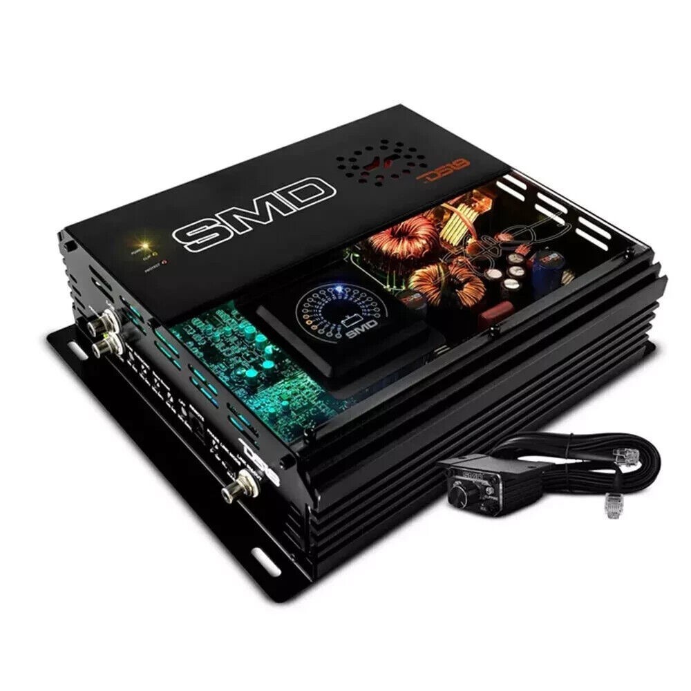 DS18 SMD-2000.1D 2000 Watt RMS Monoblock Class-D Amplifier VM1 Voltmeter Korean