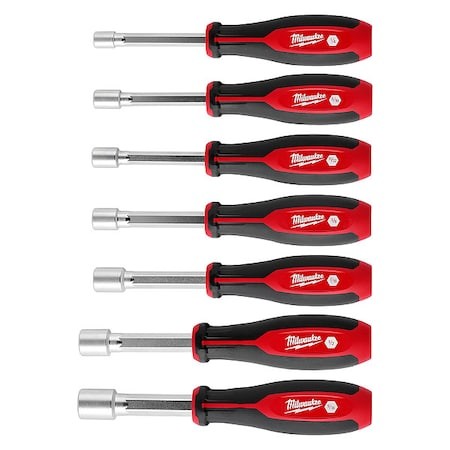 Milwaukee Tool 48-22-2547 Nut Driver Set, Pp Handle, 7 Pcs