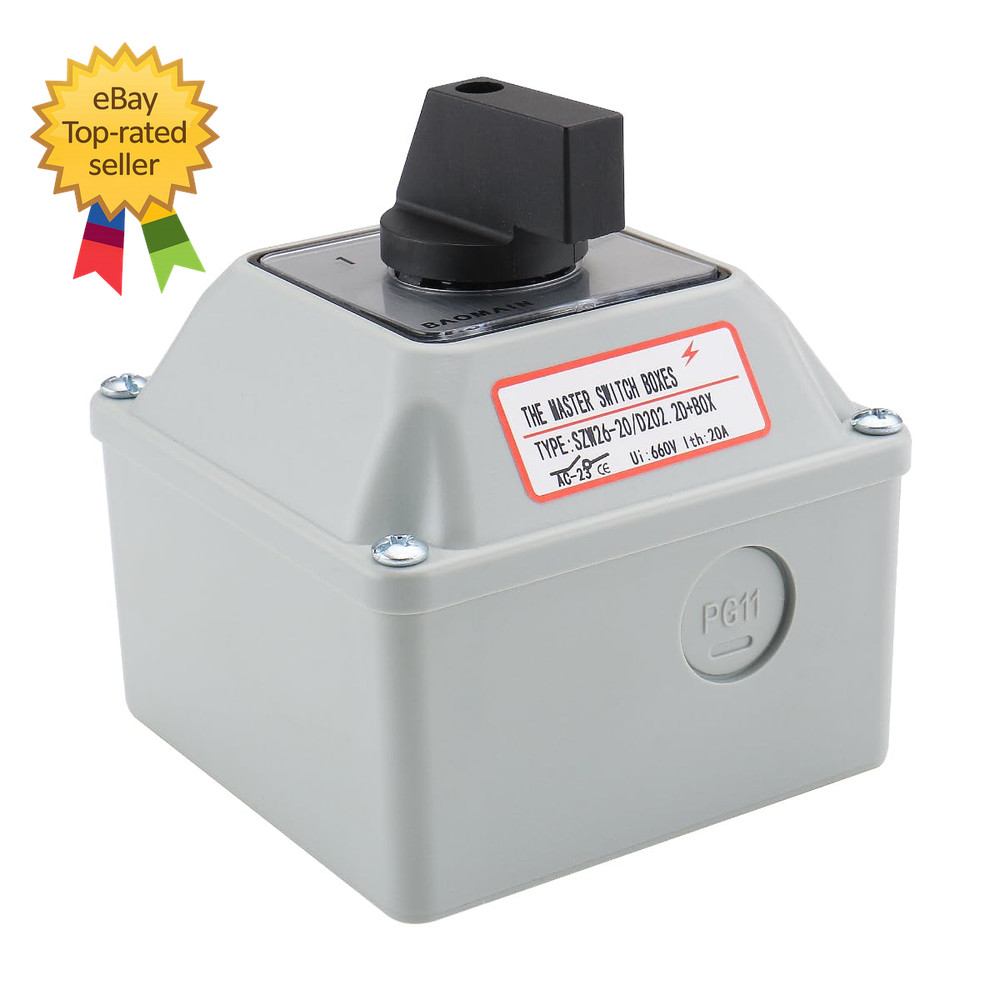 Universal Rotary Changeover Switch SZW26-20/D202.2D-W with Wider Master Switch E