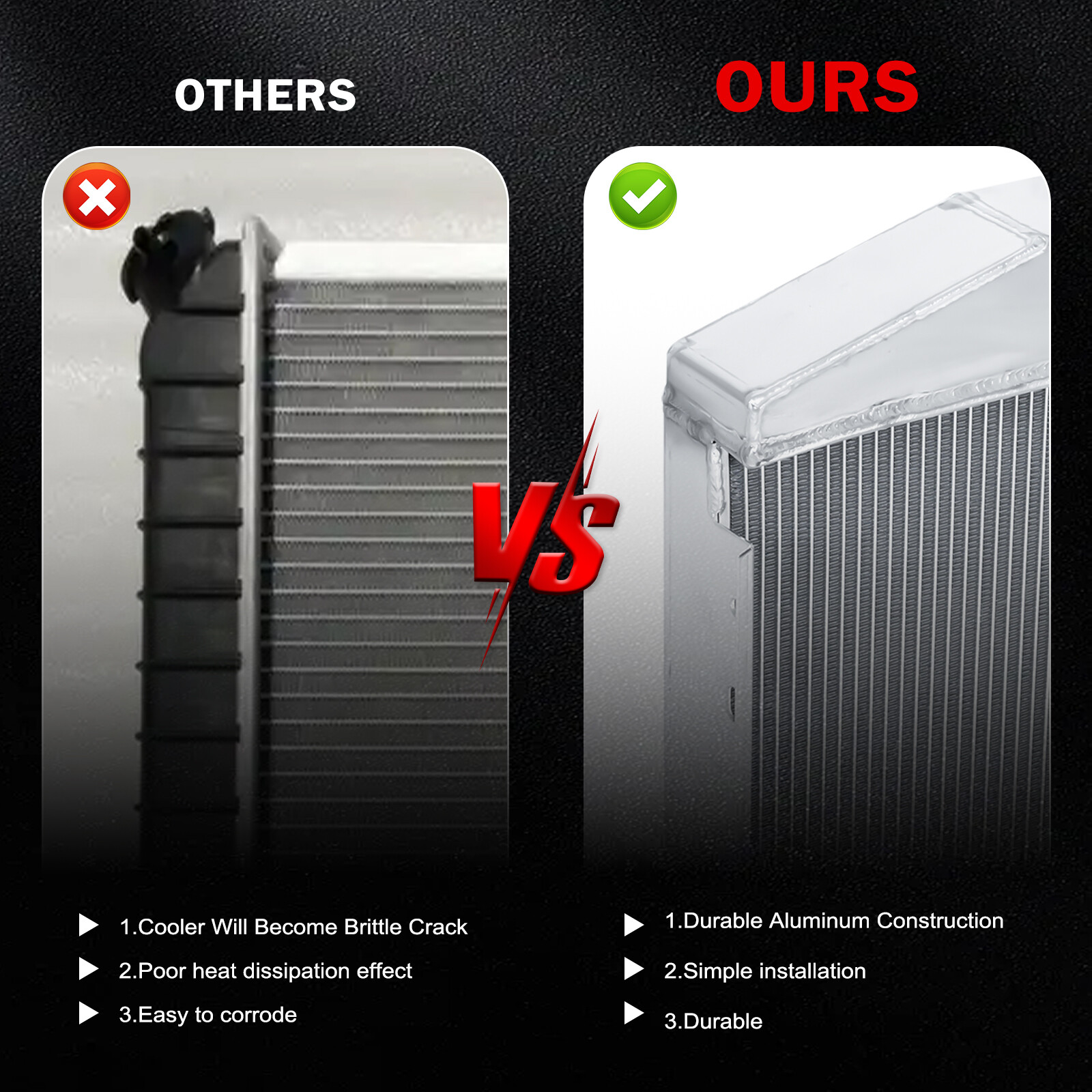 Full Aluminum Radiator Fits Lincoln Welder 200 250 AMP SA200 H19491 & G10877198