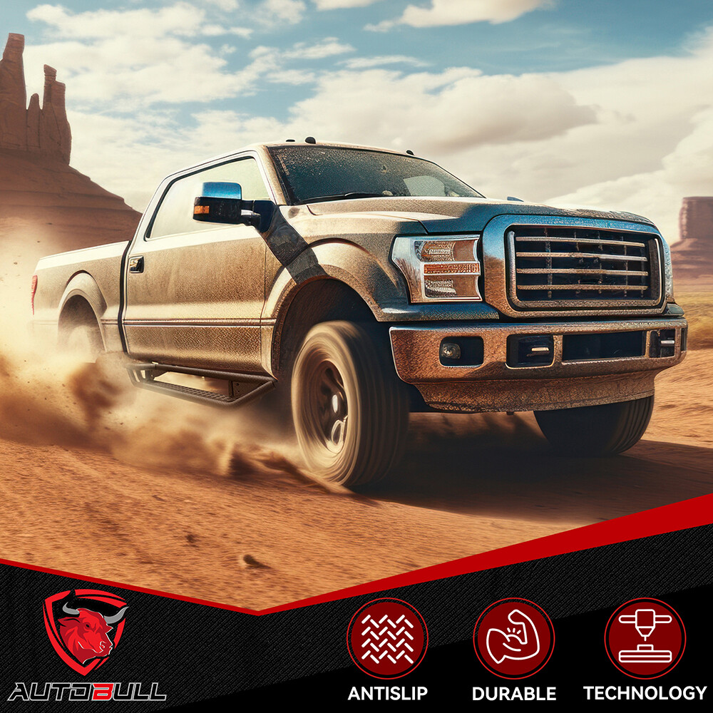 6" Drop Running Boards For 2015-2025 Ford F150 Regular Cab Side Step Nerf Bars