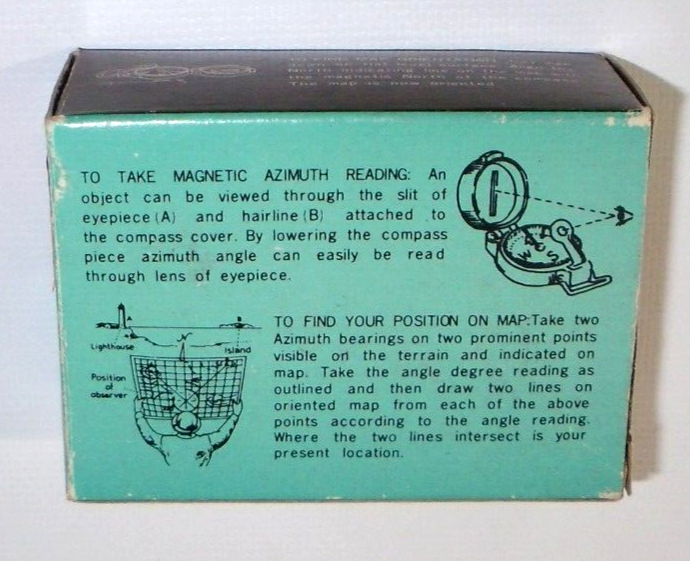 Vintage Stansales Engineer Lensatic Compass #550