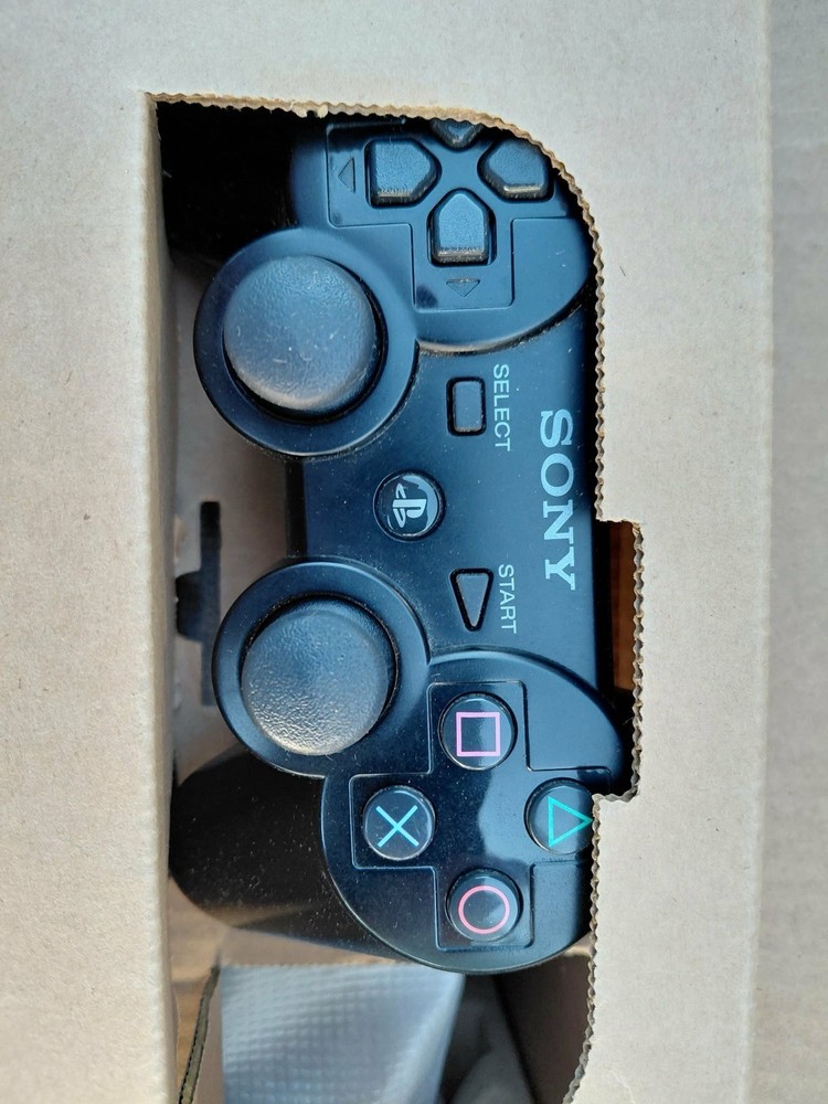 Sony PlayStation 3 CECHL01 80GB Black Console Bundle w/ Controller, Box, Cables