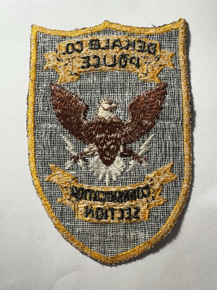 Dekalb County Police Communication Section Patch ~ RARE