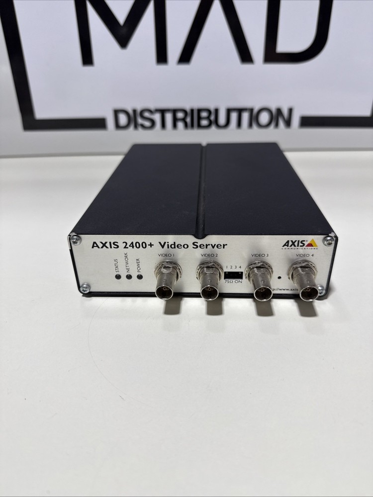 AXIS 2400+ Video Server 4-Channel Camera Network Encoder PN: 0175-001-01