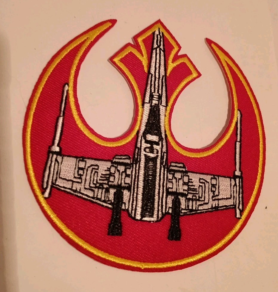 REBEL FORCES - X-WING PATCH Iron On Sew on