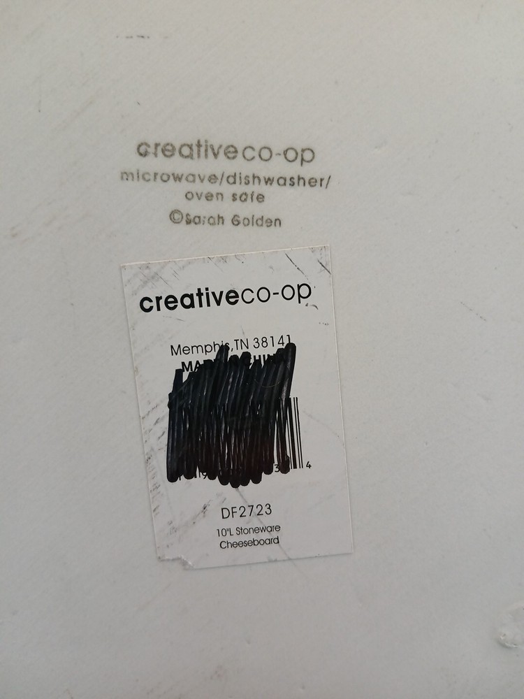 Creative Co Op Sarah Goldan Stonewear Cheeseboard BB3