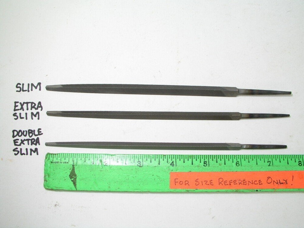 7" Triangle File, Slim, Nicholson USA